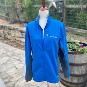 Columbia Omni-Heat Thermal Jacket Blue/Gray Size Small